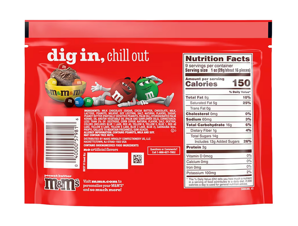 M&MS Peanut Butter Sharing Size