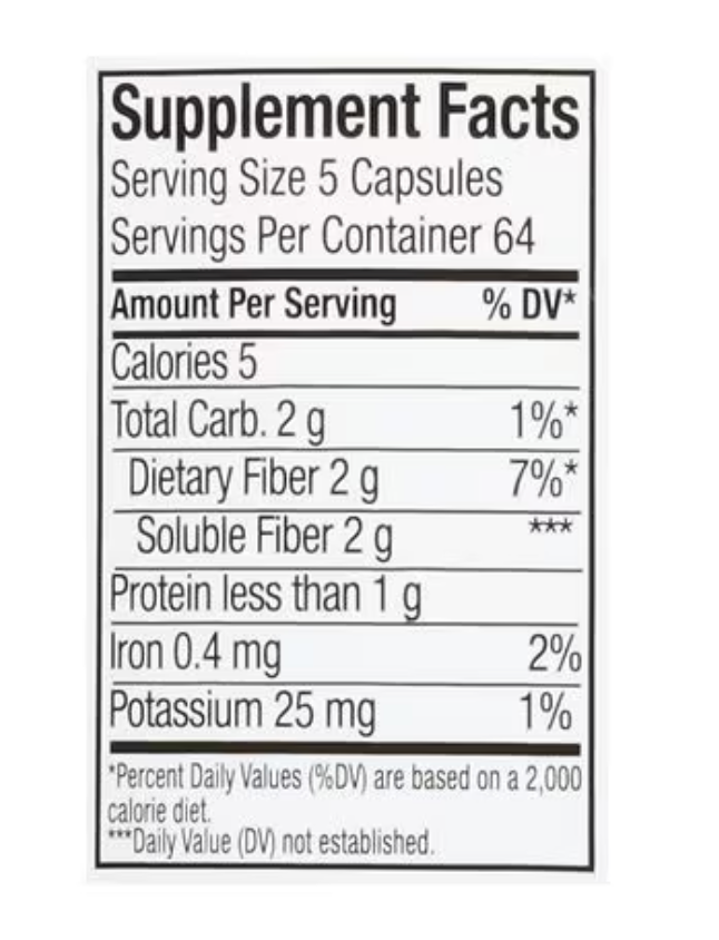 Walgreens Fiber Capsules, 320 ea