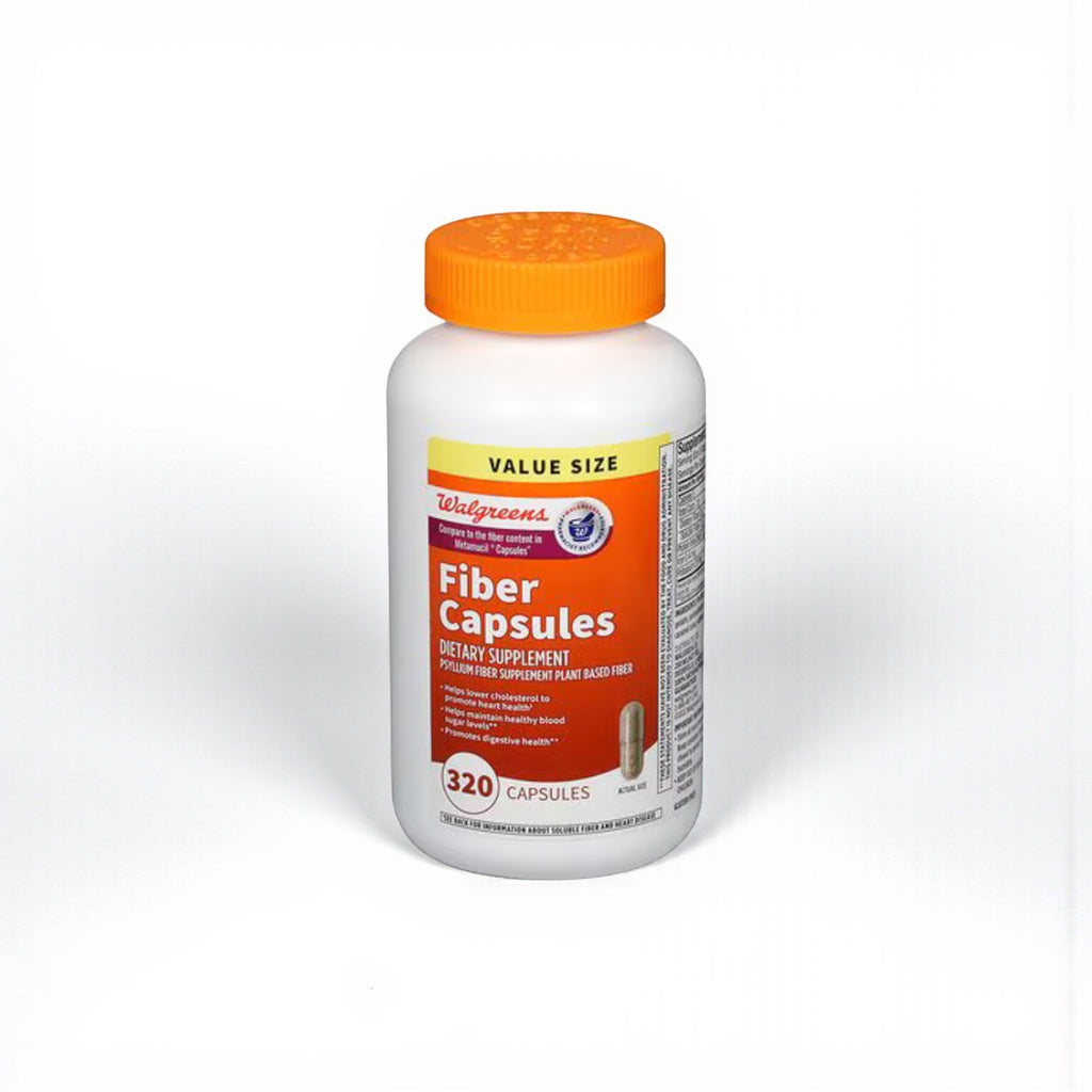 Walgreens Fiber Capsules, 320 ea