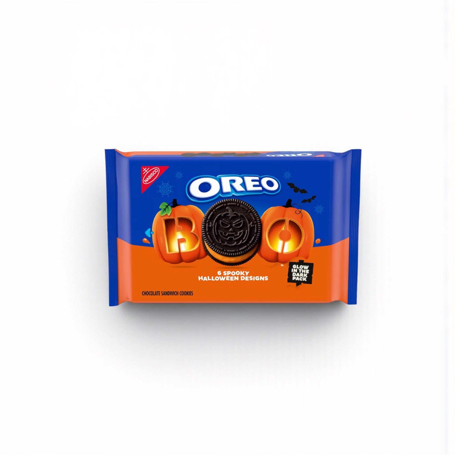 Oreo Halloween Boo! Orange Crème Cookies Family Size - 18.71oz
